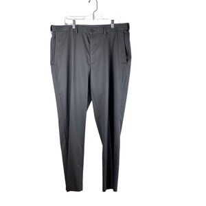 Haggar Men's Charcoal Gray Classic Fit No Iron Pants Sz 38 x 30